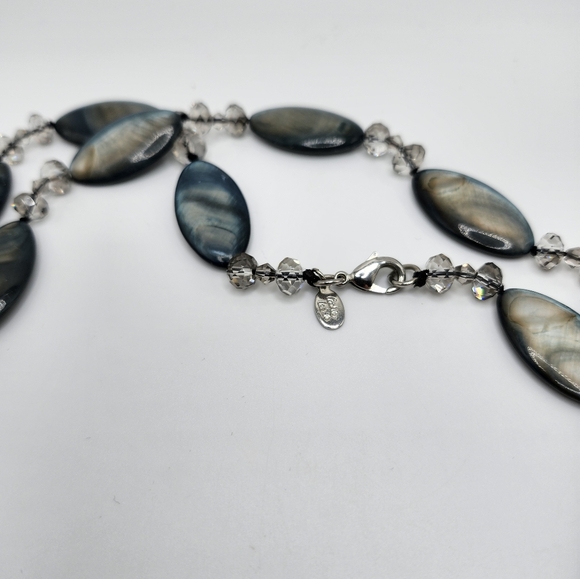 COOKIE LEE signed necklace & three (3) Bracelets! Blue colors..Mother of pearl - Picture 7 of 8